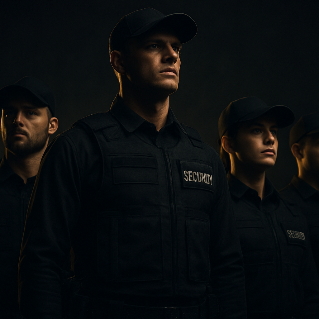 The DIMAH security team standing in formation